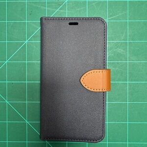 Blu Element Blue and Brown iPhone 12 Mini Wallet Case